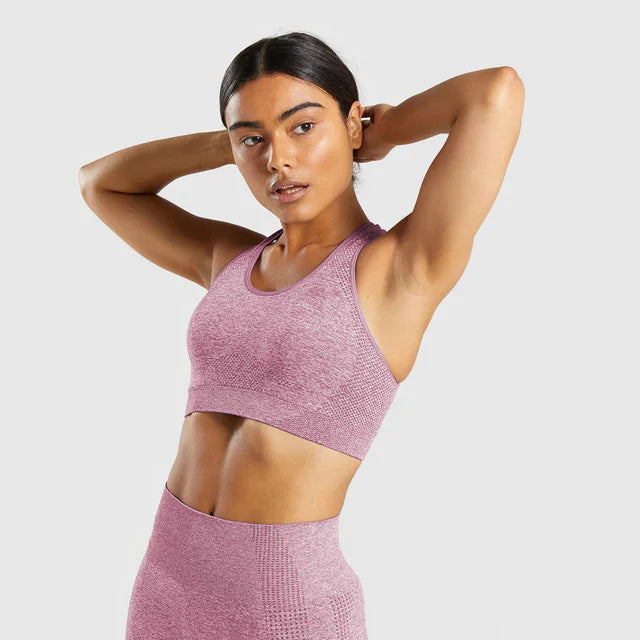 Seamless Quick-Dry Sports Bra and Vest Top