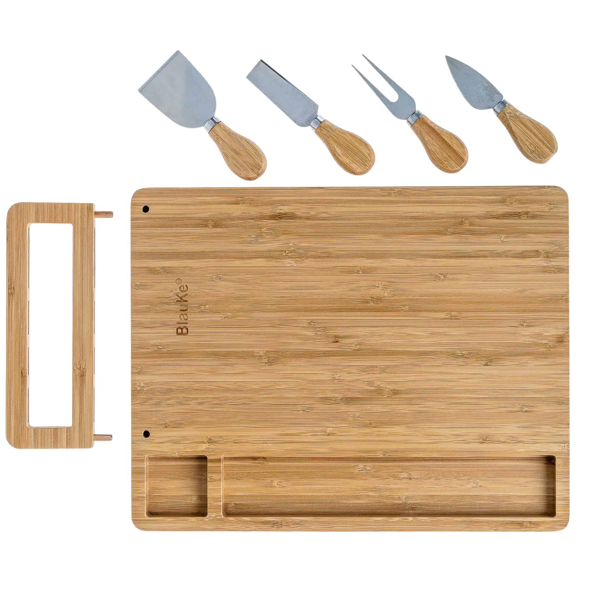 Bamboo Cheese Board and Knife Set