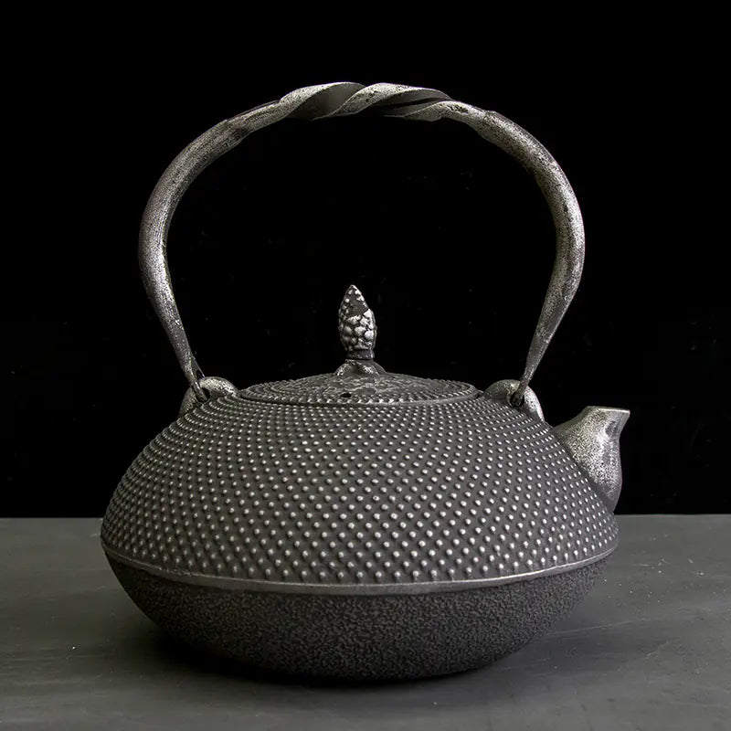 3L Japanese Cast Iron Teapot Set - Handmade Uncoated