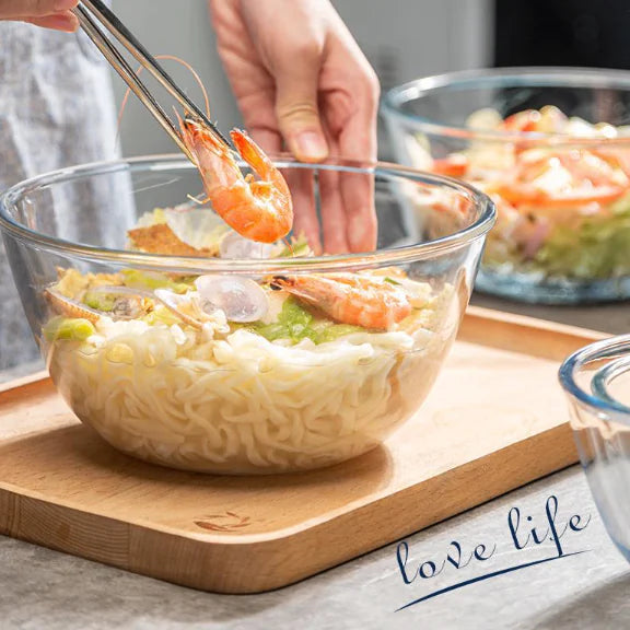 Glass Large Salad Bowl