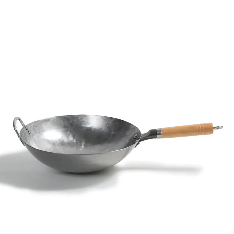 Traditional Non-Stick Iron Wok for Gas Cooking