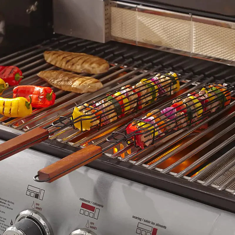 Stainless Steel BBQ Tongs for Grilling Meat and Veggies