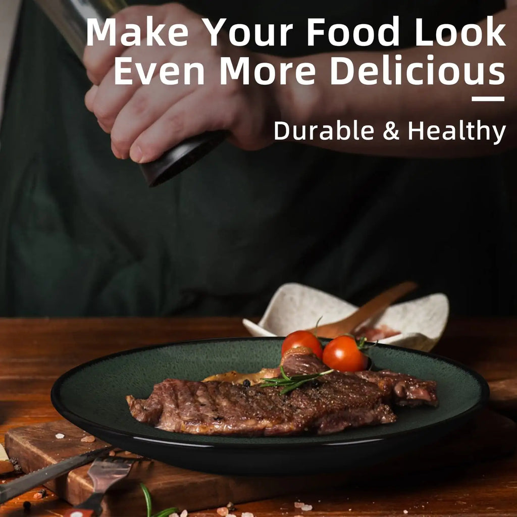 Emerald Steak Plate Set