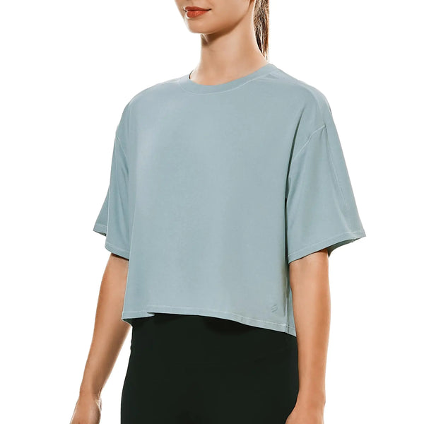 Oversized Workout Cropped Top