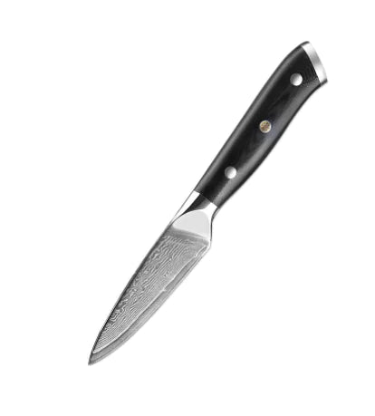 Elegance Nero 7-Piece Damascus Knife Set (One Set)