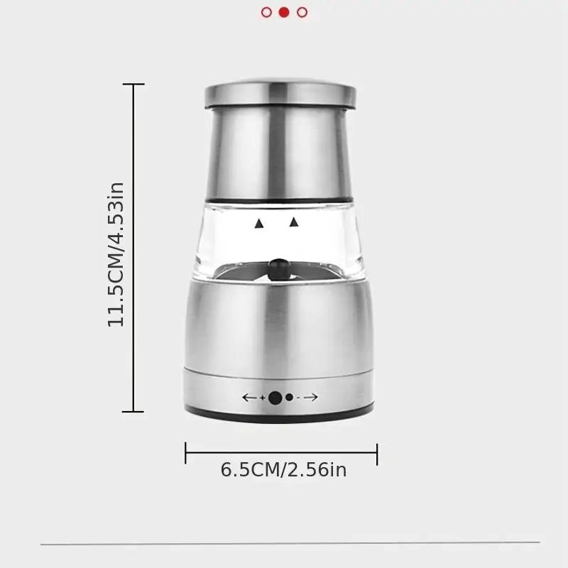 Stainless Steel and Glass Salt and Pepper Grinder Mill