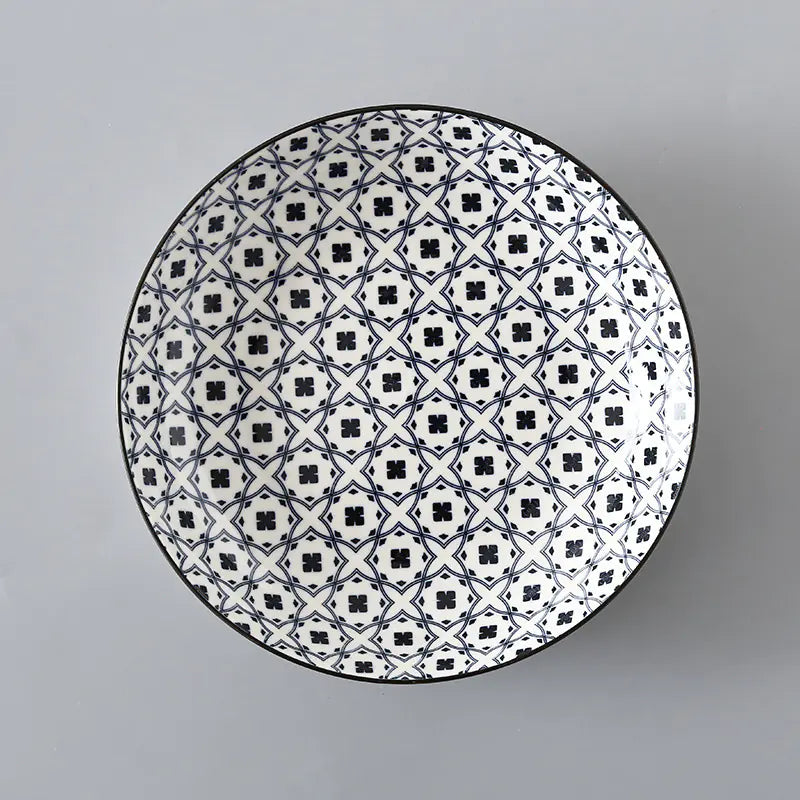 7 Inch Nordic Style Ceramic Plate for Fruits and Soup