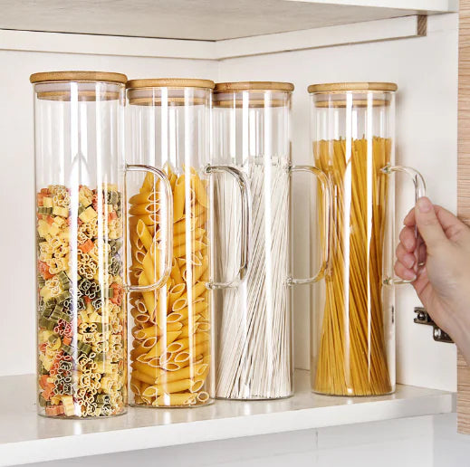 Transparent Pasta Can with Cup