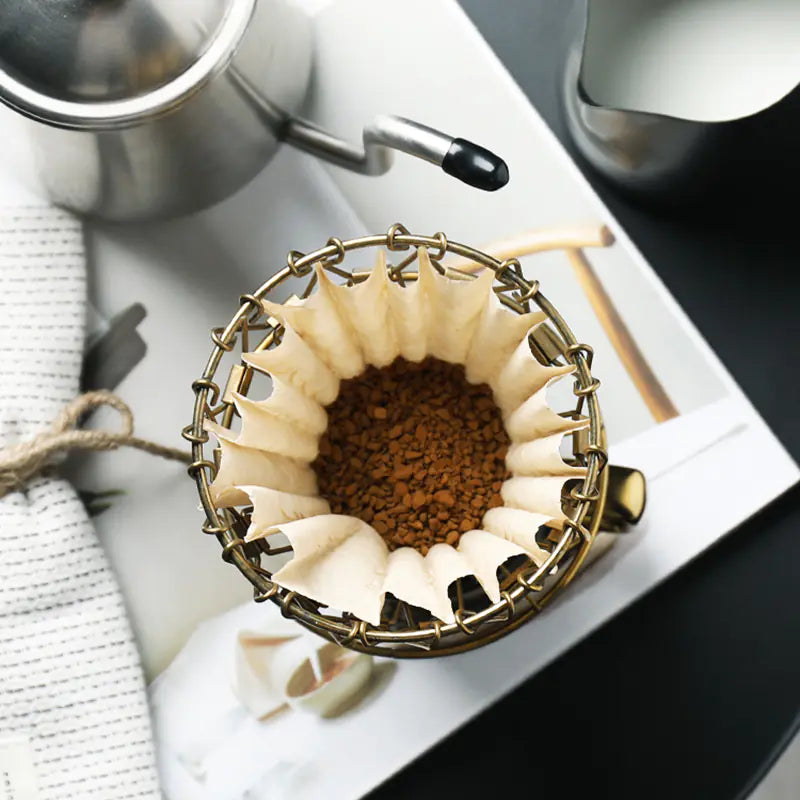 Foldable Coffee Filter Paper for Pour-Over Brewing