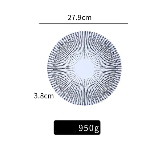 Porcelain Ceramic Plate for Home