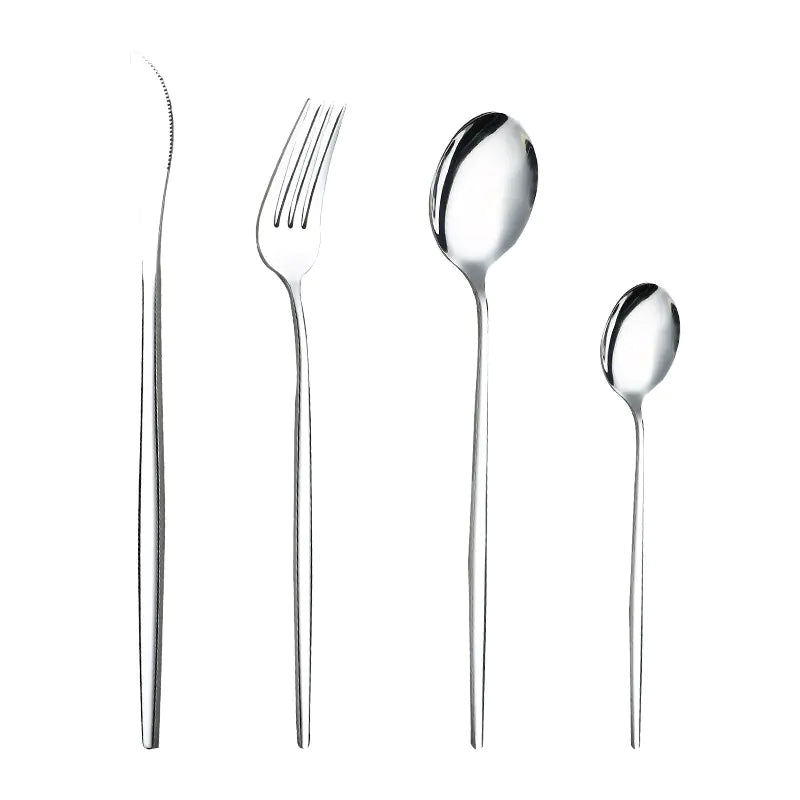 Stainless Steel Portuguese Cutlery Set for Dining