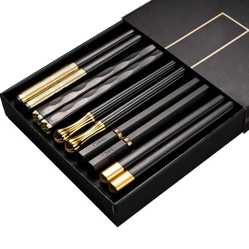 5 Pairs High Quality Non-Slip Japanese Chopsticks