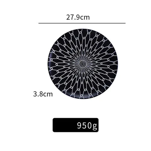 Porcelain Ceramic Plate for Home