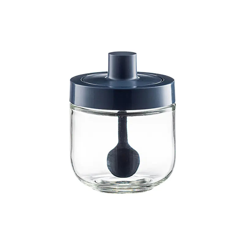 Integrated Seasoning Jar with Glass Spoon Cover