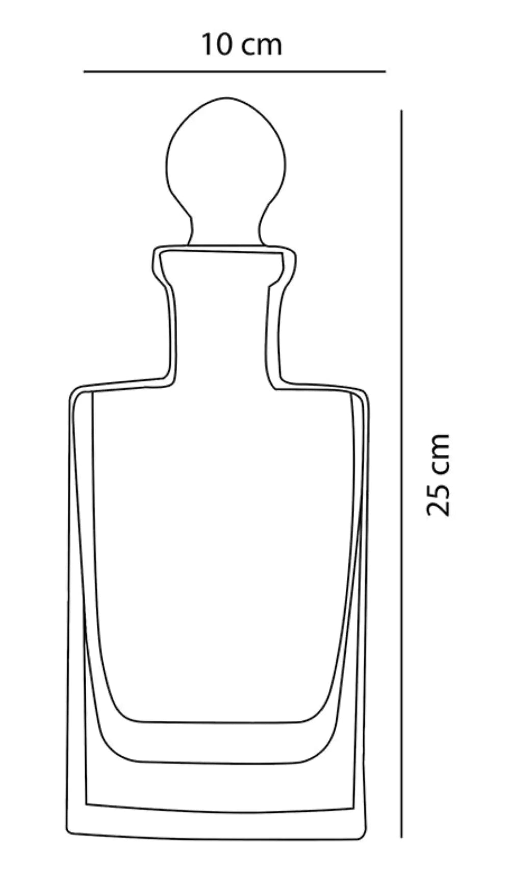 Paşabahçe Scotland Handmade Whiskey Bottle