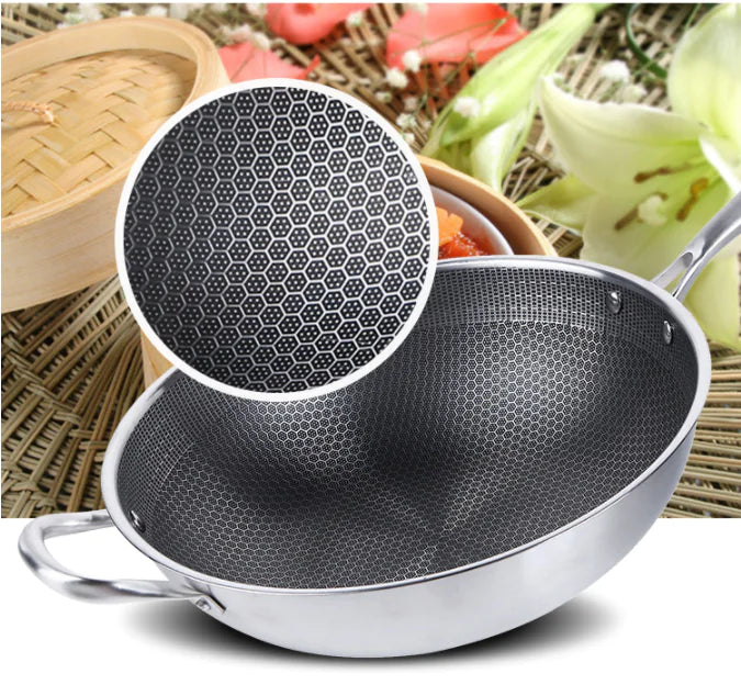 Stainless Steel Non-Stick Wok