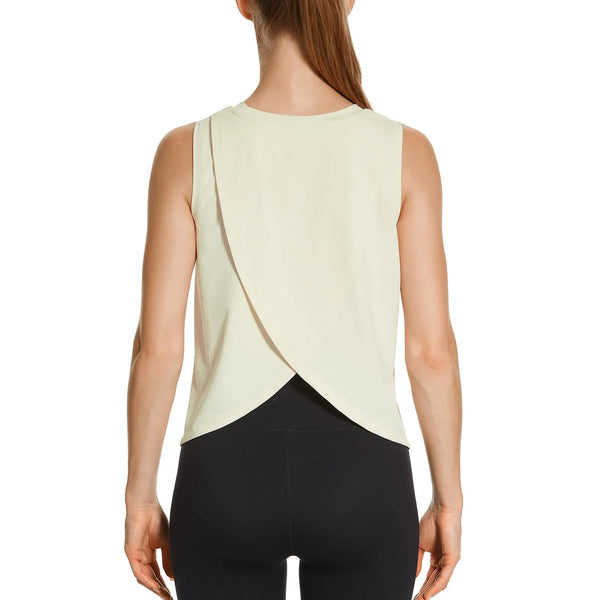 Open Back Cropped Tank Top