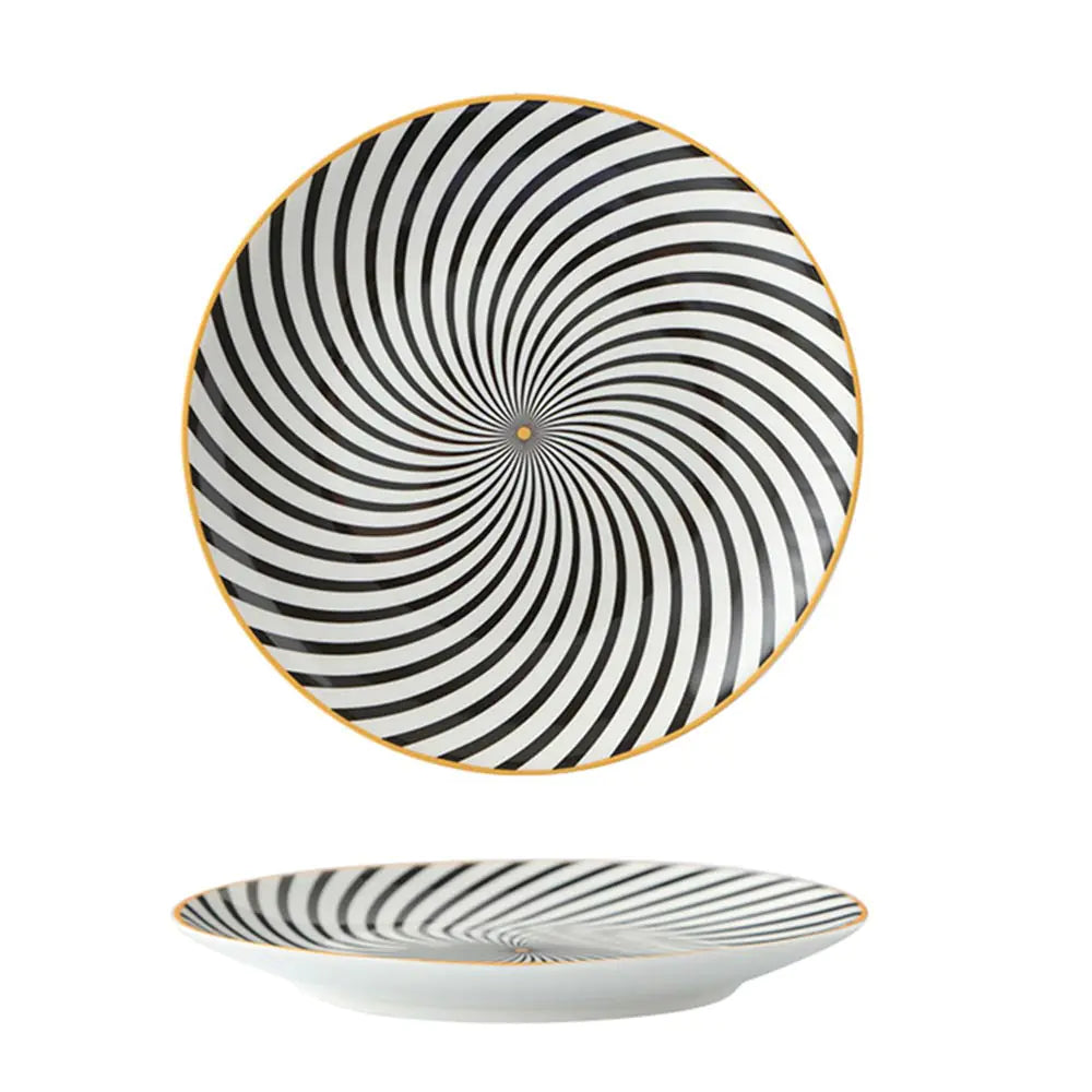 Nordic Ceramic Dish Set for Western Cuisine