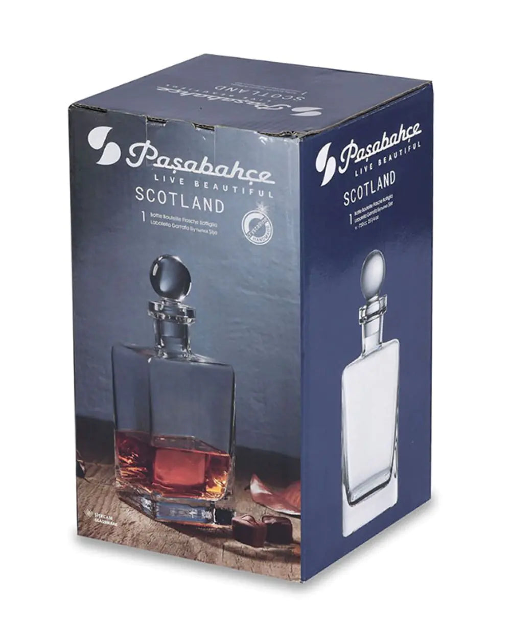 Paşabahçe Scotland Handmade Whiskey Bottle