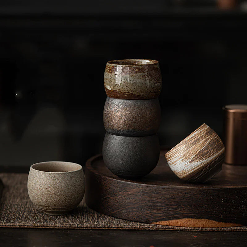 Japanese Coarse Pottery Tea Cup