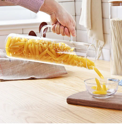 Transparent Pasta Can with Cup