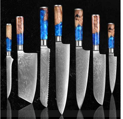 Damascus Steel Chef Knife - Suno Spartacus™ (One Piece)