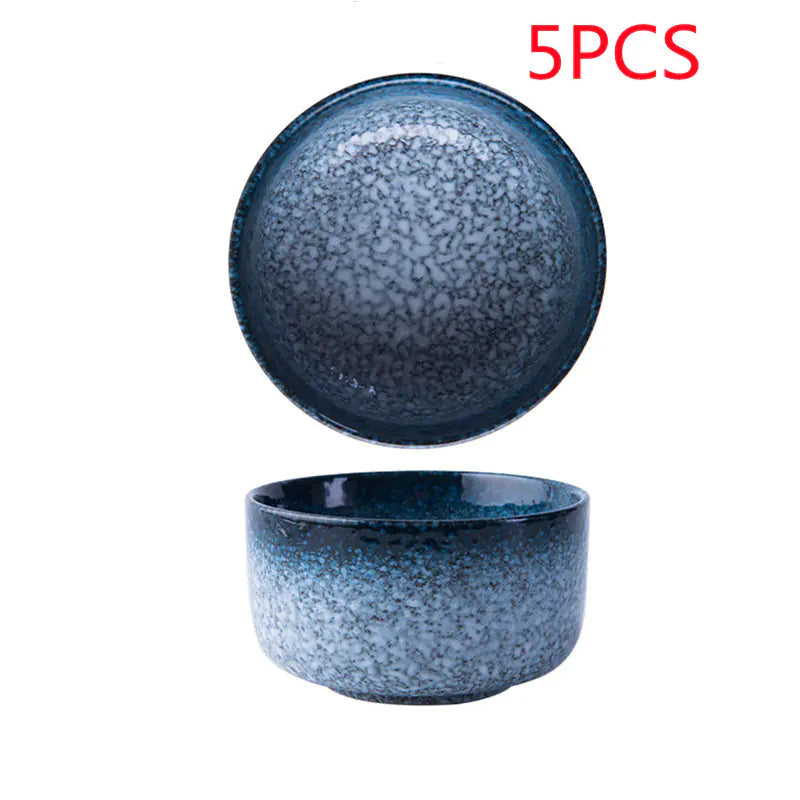 Small Ceramic Soup and Seasoning Bowl Set