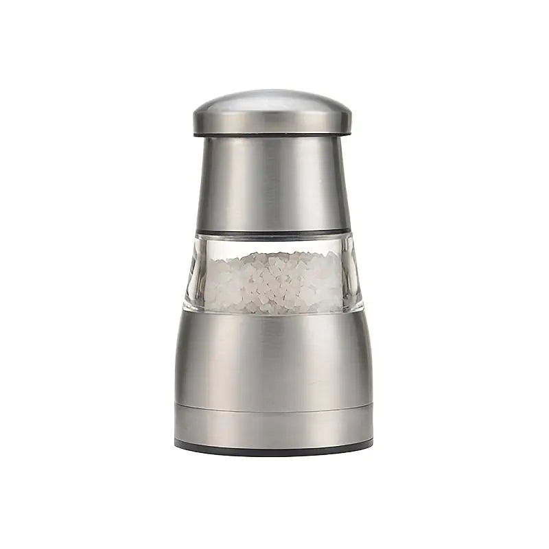 Stainless Steel and Glass Salt and Pepper Grinder Mill